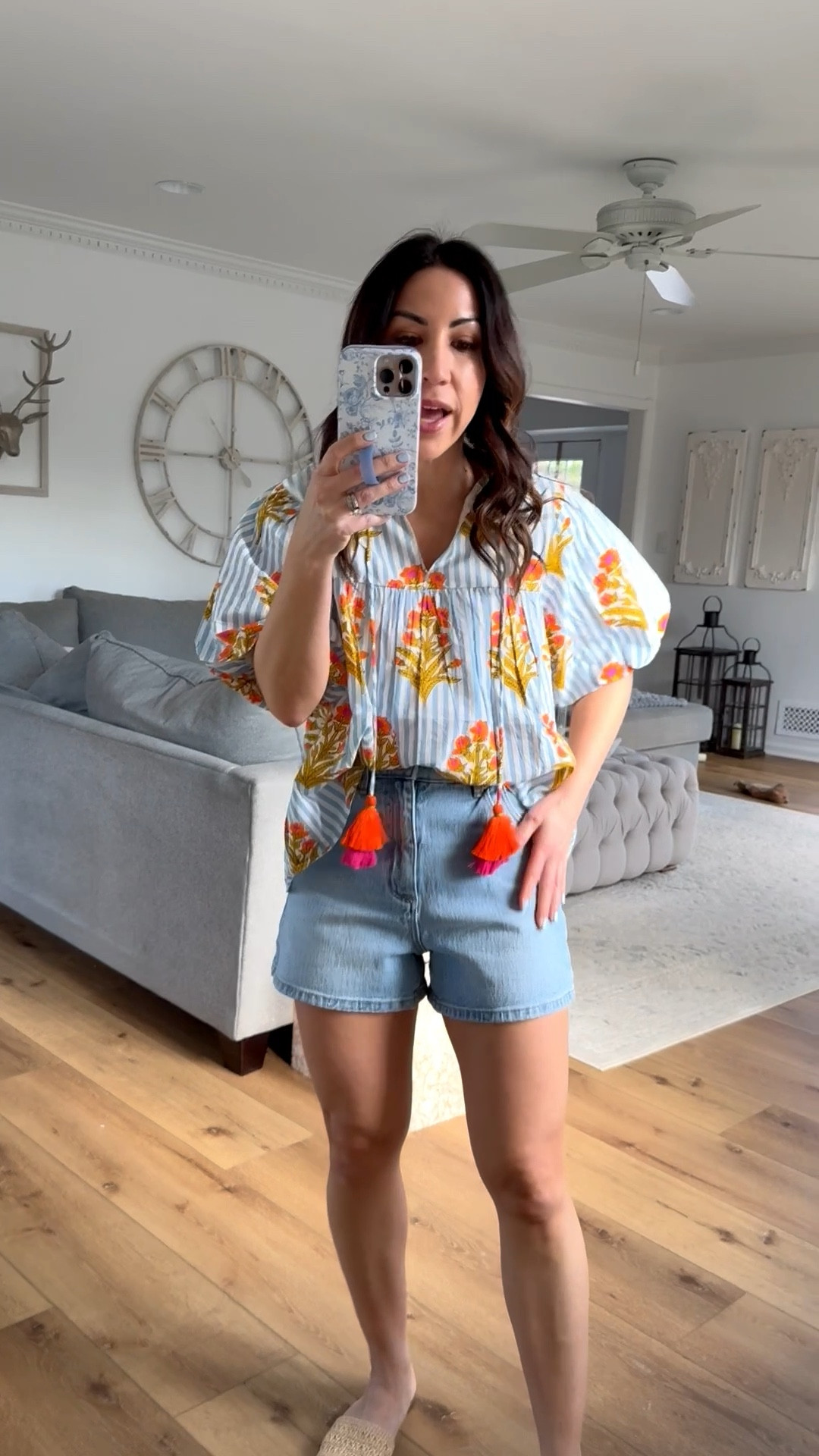 Avara 17% off in carts today only. 
Wearing small top. 25 denim shorts.



#LTKSaleAlert #LTKOver40