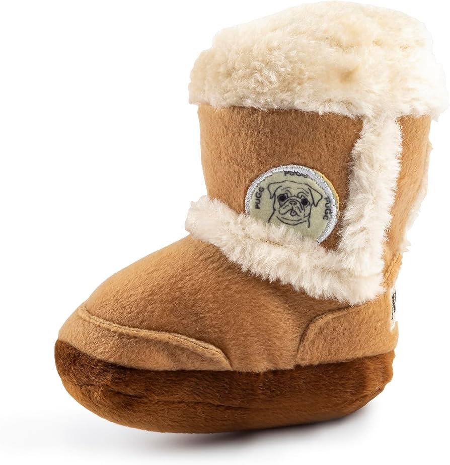 Haute Diggity Dog Pugg Boot, Plush Designer Dog Toys with Interactive Squeaker, Stimulating Pet E... | Amazon (US)