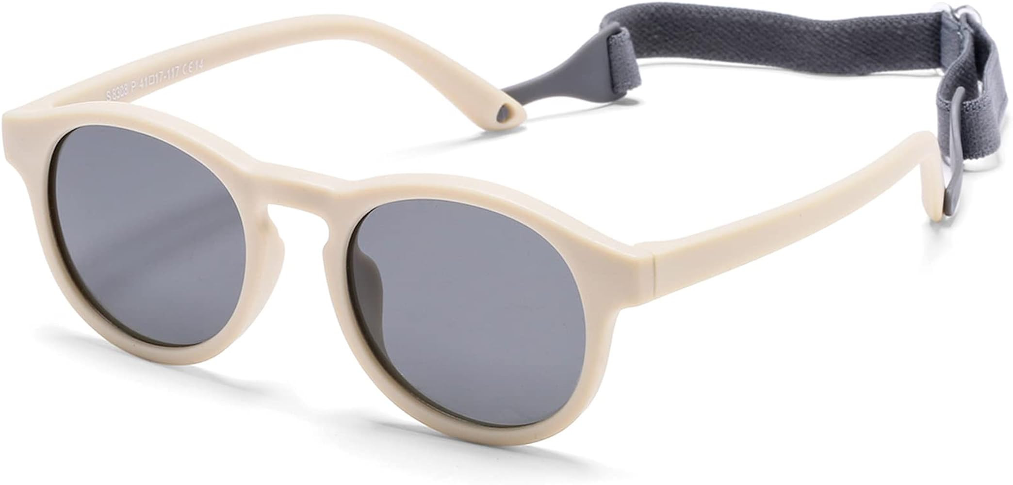 HJSTES Polarized Baby Sunglasses for Toddler Boys Girls, TPEE Flexible Frame with Strap, for Infa... | Amazon (US)