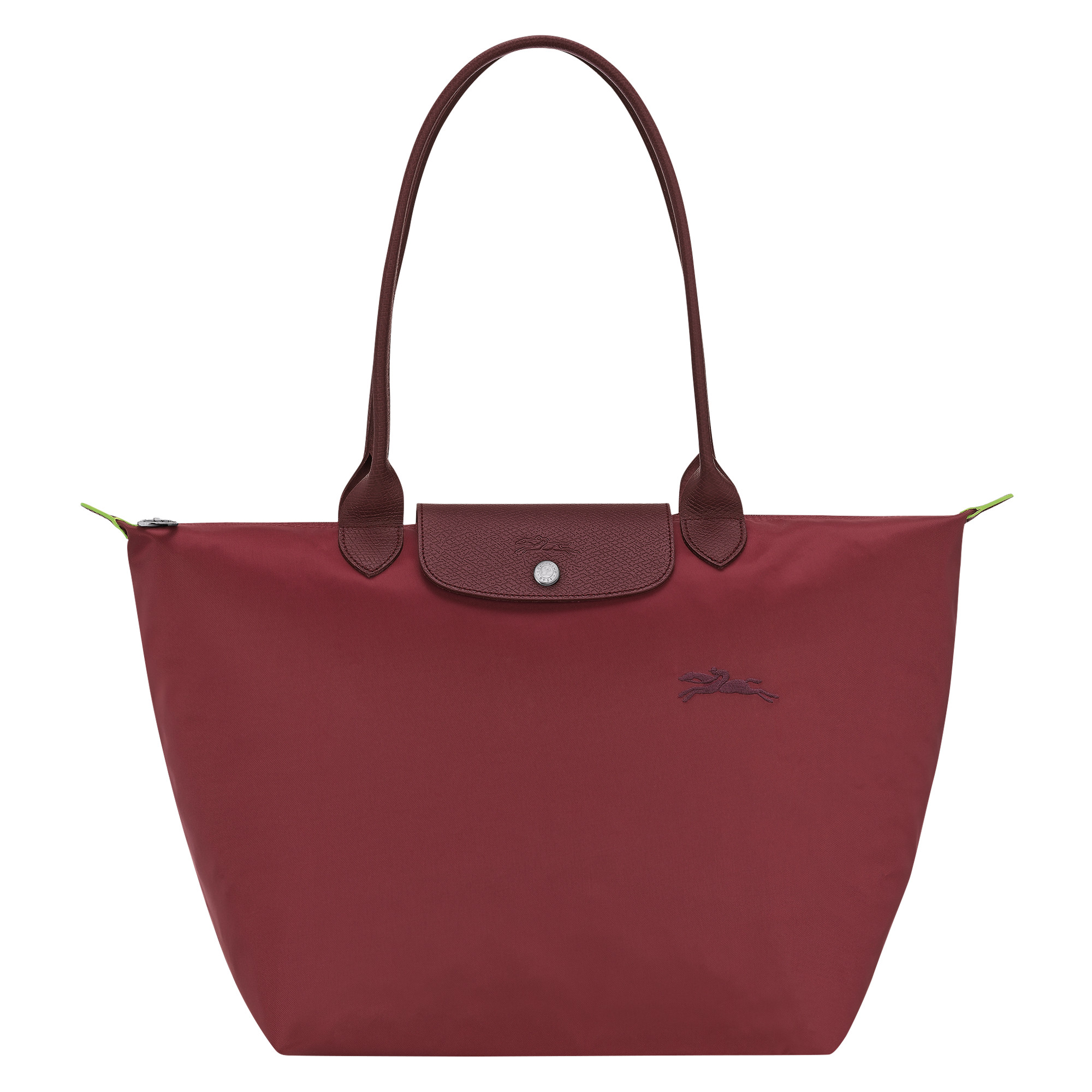 Le Pliage Green L Tote bag Pomegranate - Recycled canvas | Longchamp US | Longchamp