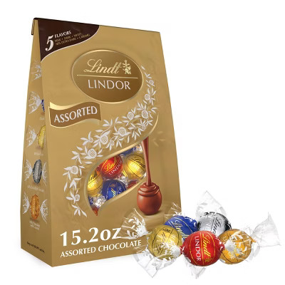 SponsoredLoading contentShop all LindtLindt Lindor Assorted 5 Flavor Chocolate Candy Truffles - 1... | Target