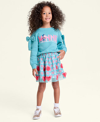 Girls 2T-6X Heart Printed Tulle Skirt, Macy's Exclusive | Macy's