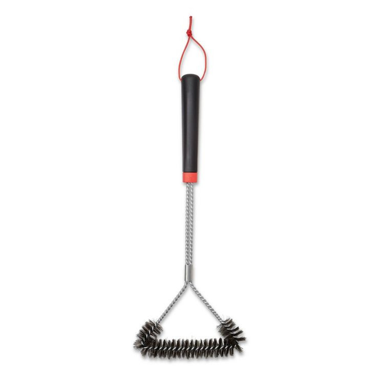 Weber 18" Three-Sided Grill Brush Black | Target