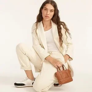 J CREW MINI MONATAUK LEATHER HANDBAG RICH OAK NWT | Poshmark