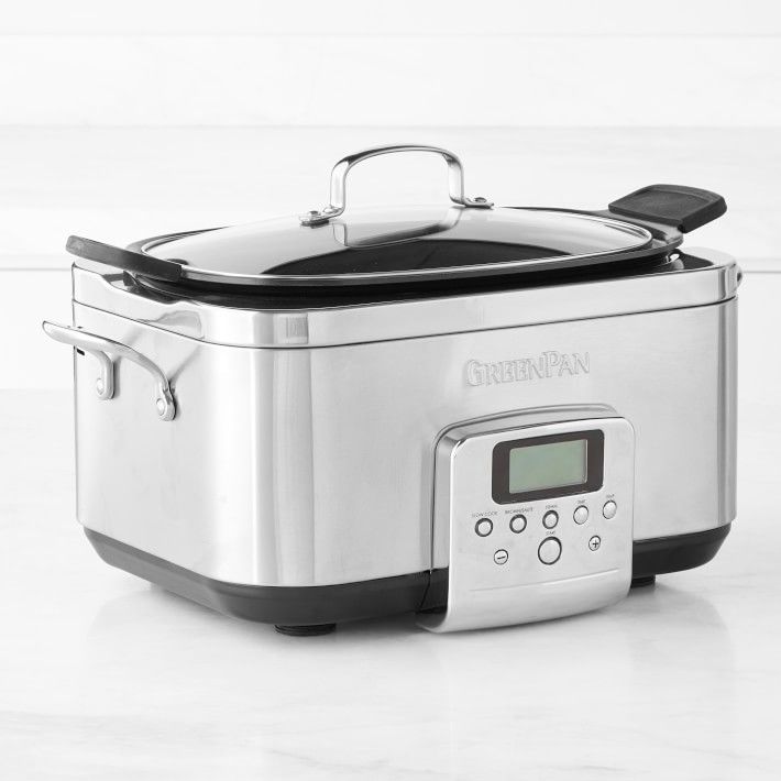 GreenPan™ Premiere Stainless-Steel Slow Cooker | Williams-Sonoma