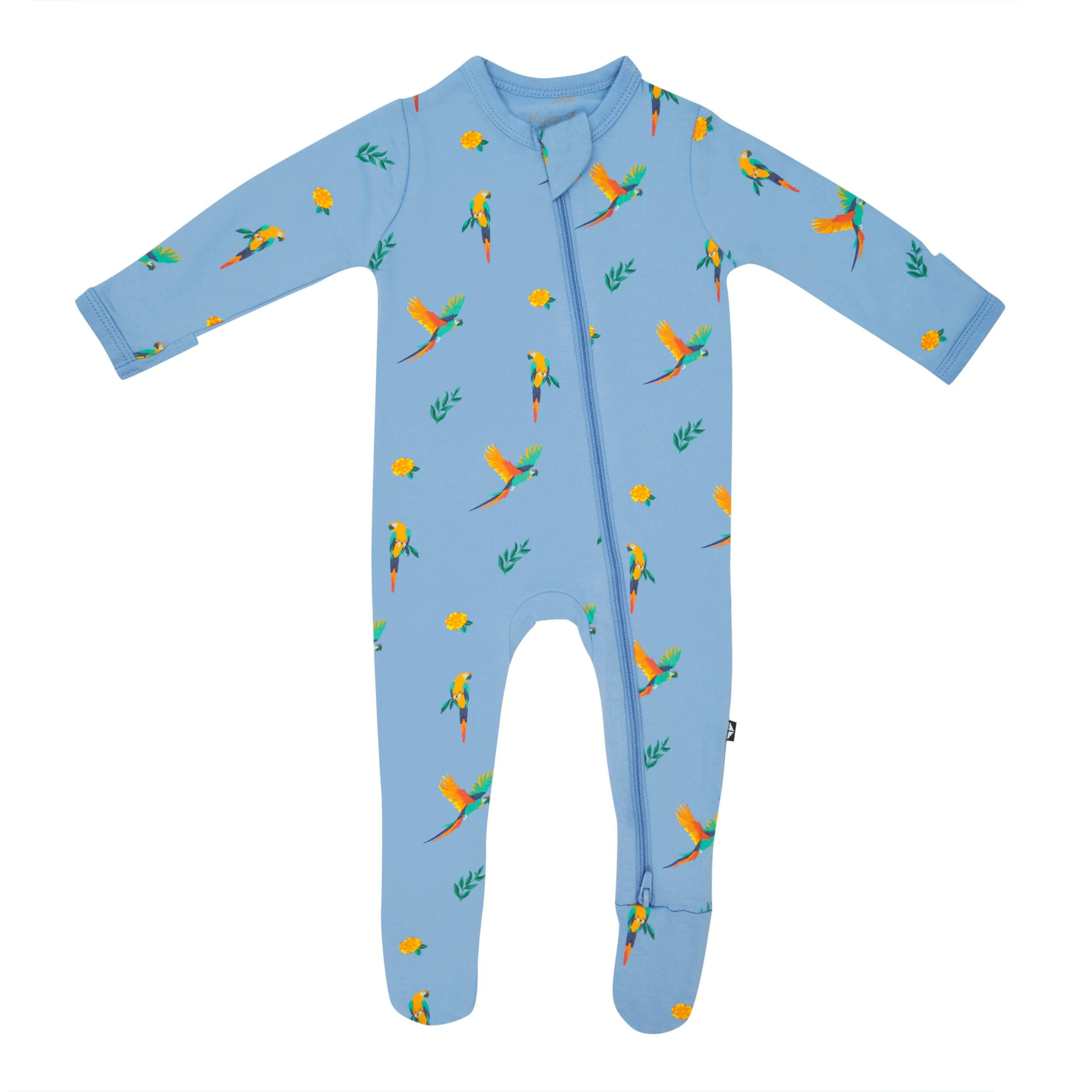 Zippered Footie in Macaw | Kyte BABY