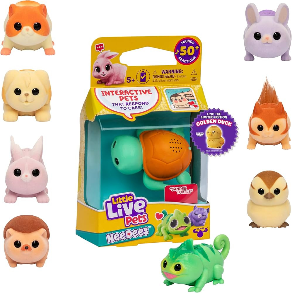 Little Live Pets NeeDees | Interactive Wearable Take-Anywhere Electronic Toy That Responds to Car... | Amazon (US)