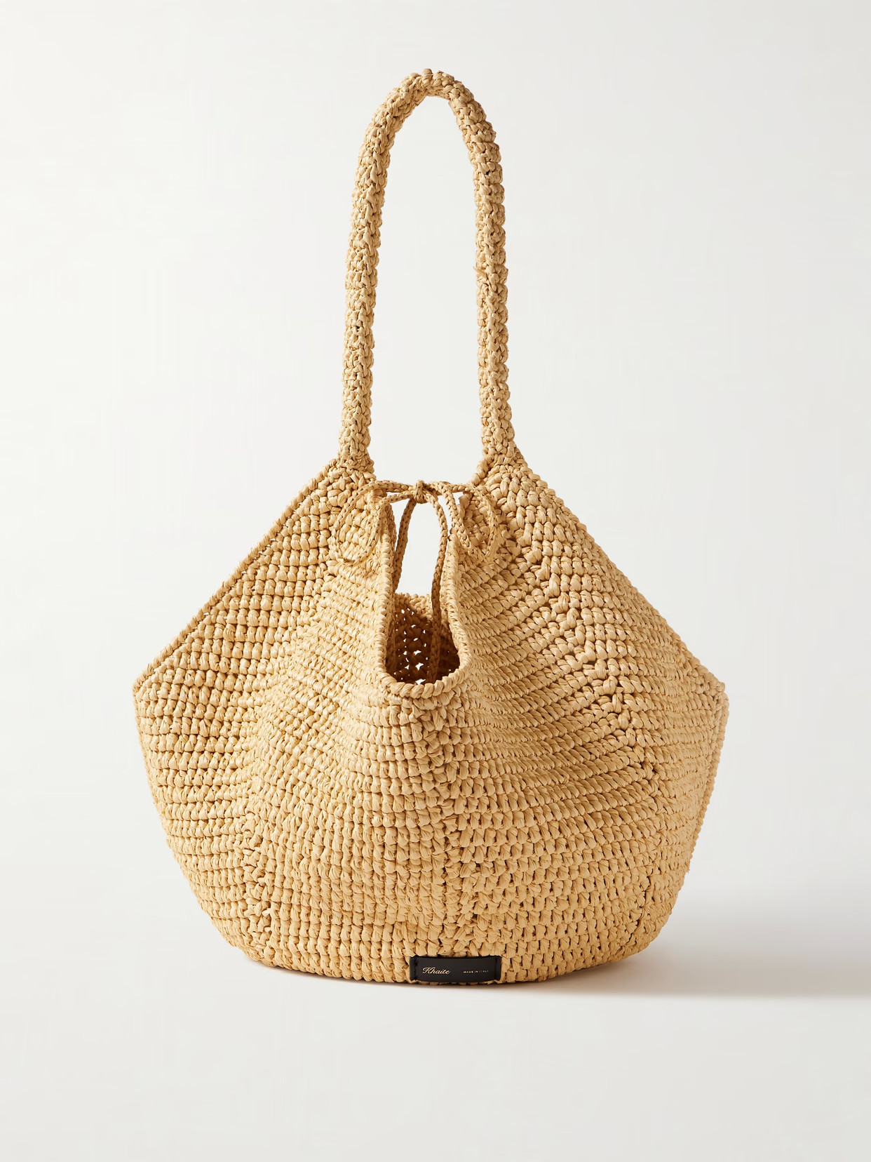 KHAITE - Lotus Medium Raffia Tote - Neutrals | NET-A-PORTER (US)