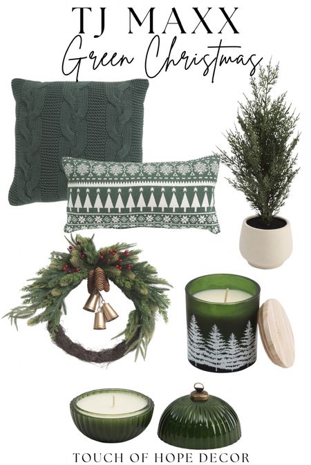 Green Christmas decor from TJ Maxx

#LTKHoliday #LTKSeasonal #LTKhome