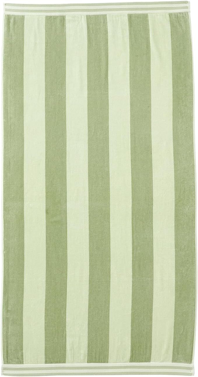 Oversized Beach Towel with 100% Cotton - XL Cabana Striped Beach Towels for Adults and Lightweigh... | Amazon (US)