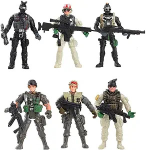 HAPTIME Military Action Figure Play Set for Kids - Army Men Soldiers Toys for Boys and Girls Ages... | Amazon (US)