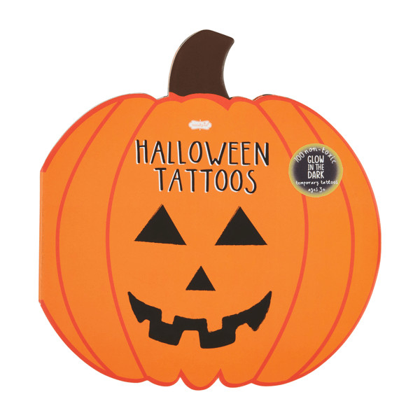 Jack-O-Lantern Glow Tattoo Book | Mud Pie