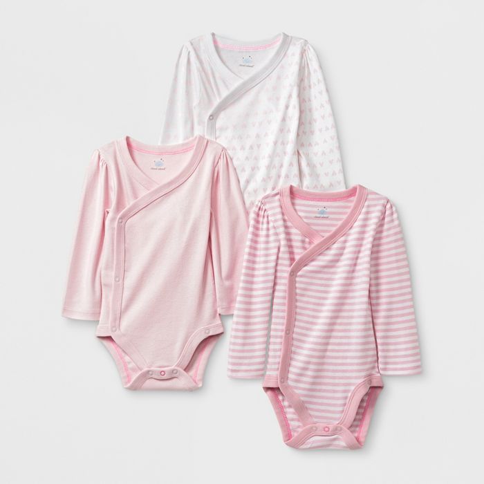 Baby Girls' 3pk Side Snap Bodysuits - Cloud Island™ | Target