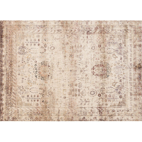 loloi Anastasia Af-01 Ivory/Multi 9'-6" X 9'-6" Round Rug - Geometric | Gracious Style