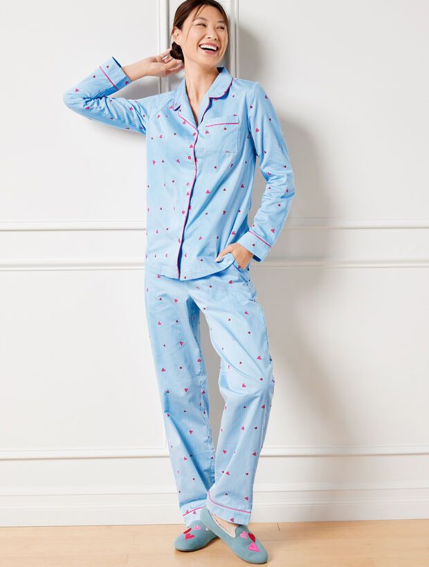 Woven Sleep Set - Cupid Hearts | Talbots