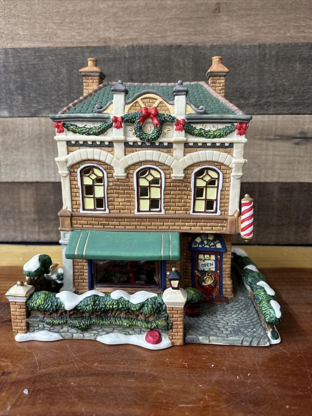 2003 O'well Porcelain Lighted Floyd Jones Barber Shop Heartland Valley CHRISTMAS - Etsy | Etsy (US)