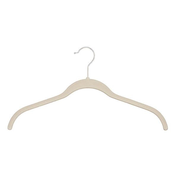 Non-Slip  Velvet Suit Hangers Black Pkg/10 | The Container Store