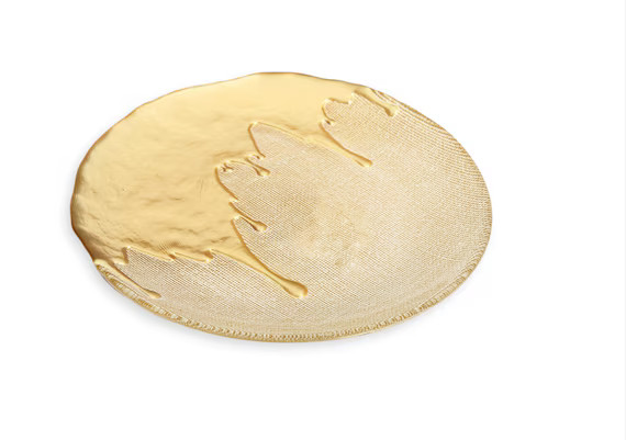 GOLD DIPPED DINNERWARE Collection Charger | Etsy (CAD)