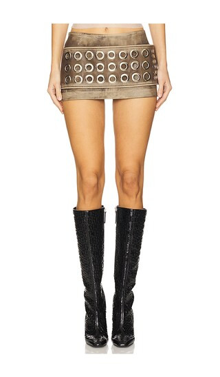 Okinawa Twentythree Skirt in Brown | Revolve Clothing (Global)