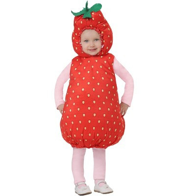 HalloweenCostumes.com 4T   Strawberry Bubble Costume for an Toddler, Red | Target
