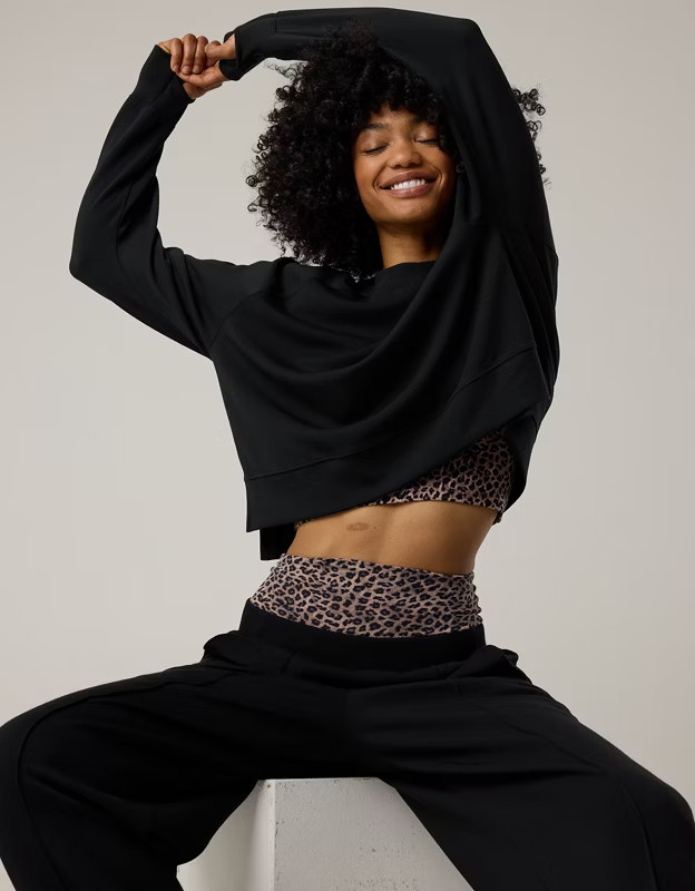 OFFLINE By Aerie ChillUp Crewneck Sweatshirt | American Eagle Outfitters (US & CA)