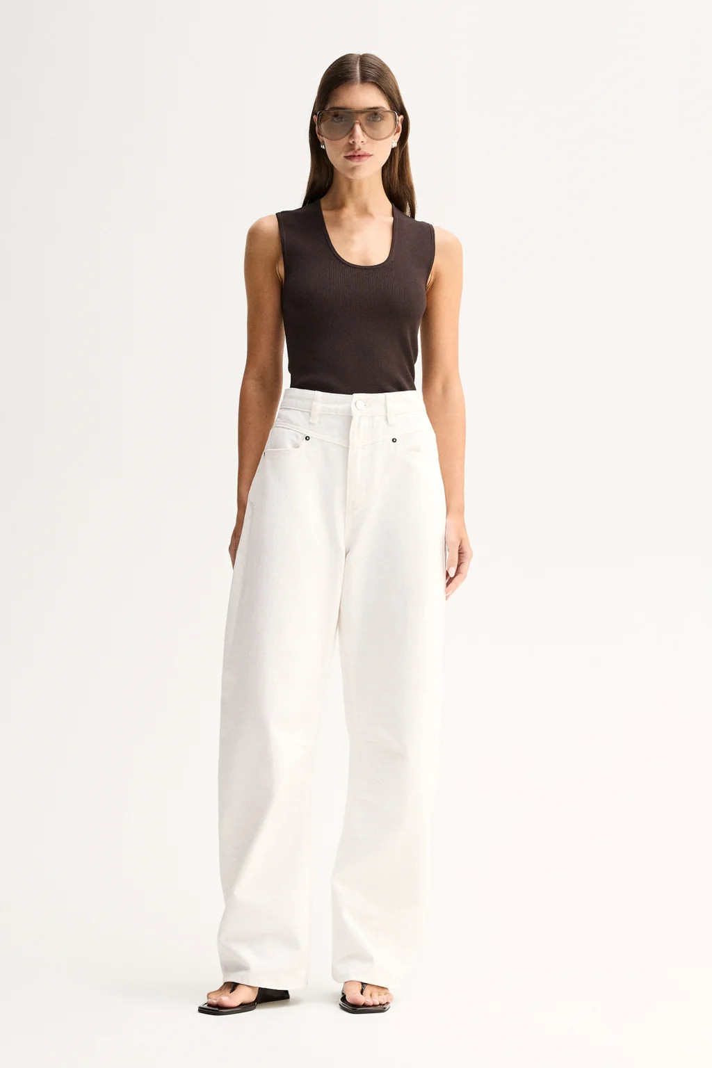 Hayes Knit Top Chocolate | Elka Collective