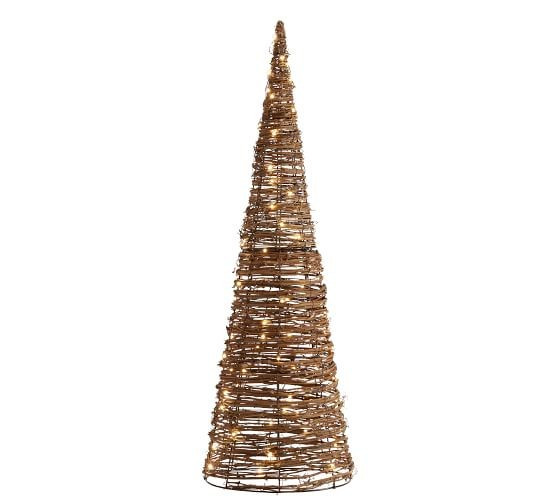 Light Up Grapevine Cone Trees | Pottery Barn (US)