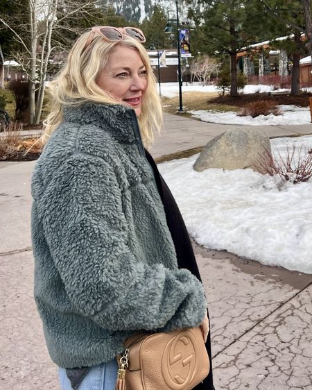 I spent the weekend in Tahoe with my family. I stayed nice and warm with my Patagonia fleece jacket and scarf. My Sorrel boots were not only practical they are my most comfortable boots I own. I love comfort and style! 🩵

#LTKshoecrush #LTKMostLoved #LTKitbag