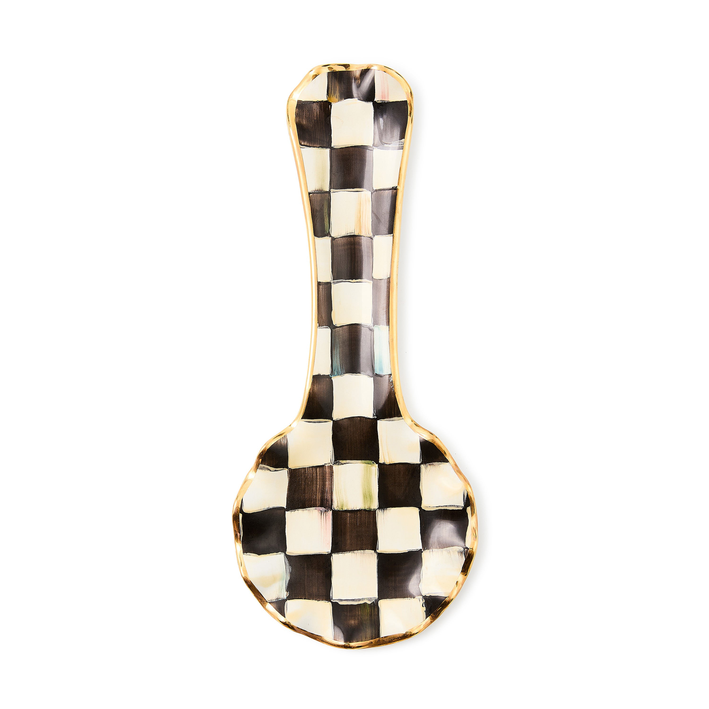 MacKenzie-Childs Courtly Check Ceramic Spoon Rest | MacKenzie-Childs