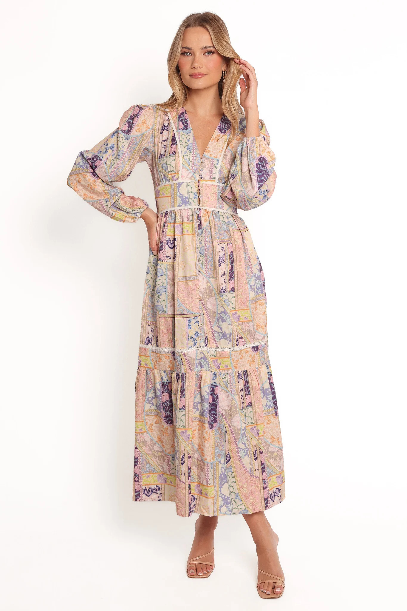 Ariella Maxi Dress - Patchwork | Petal & Pup (US)