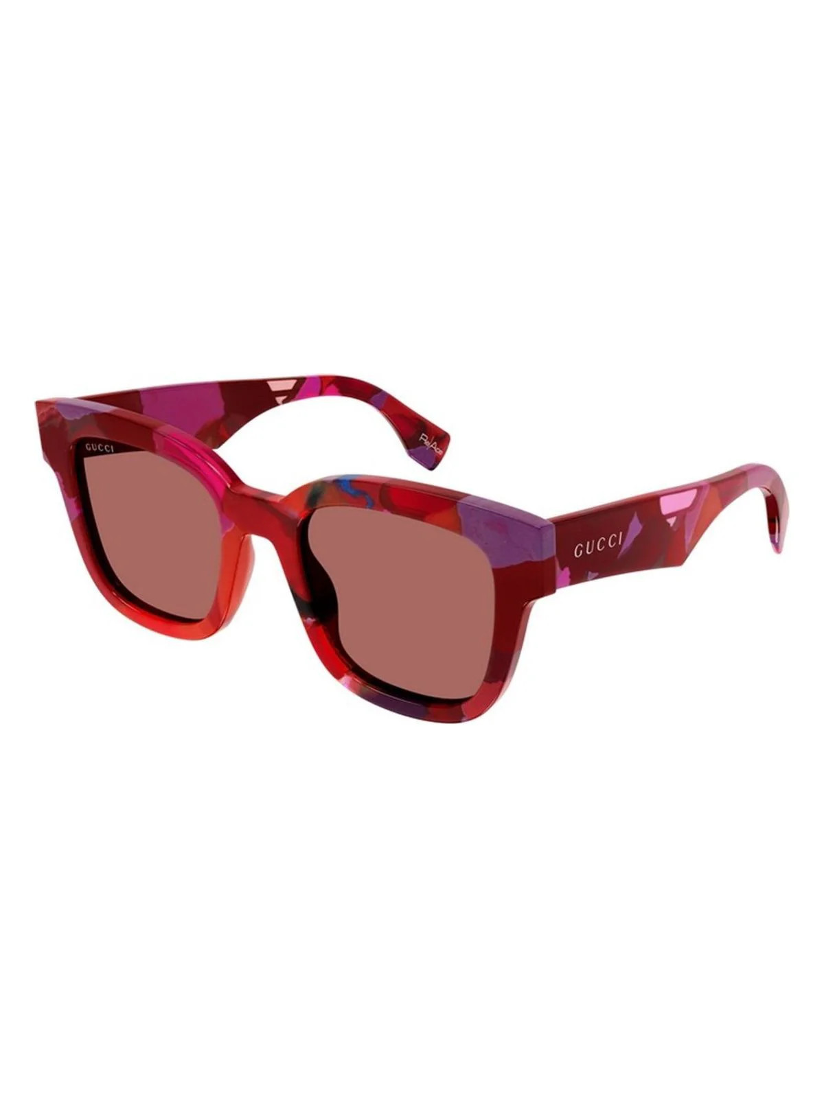 Women's Gucci Gg1624S 001 Sunglasses in Red | Size 52 | GG1624S Color 001 | LOZURI