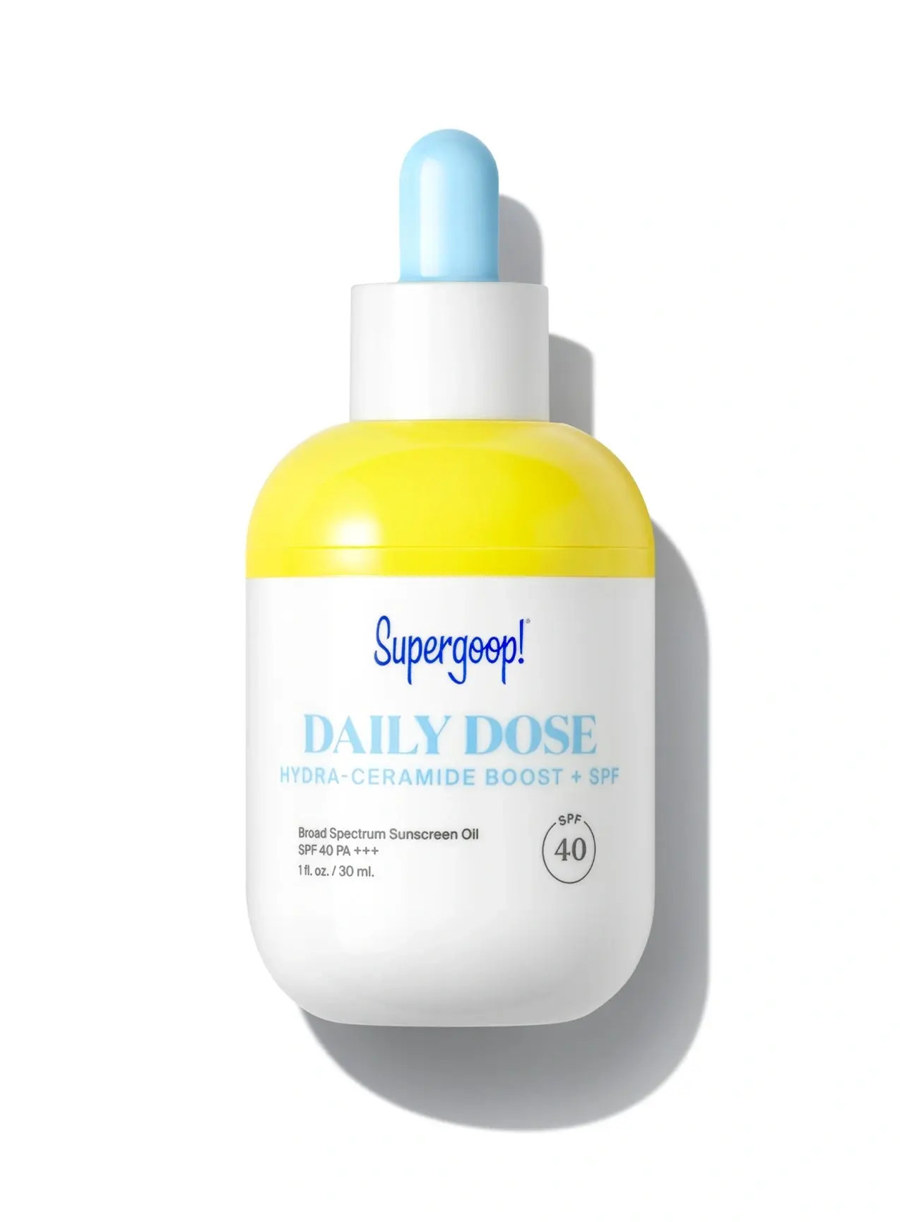 Daily Dose Hydra-Ceramide Boost + SPF 40 Oil | Sunscreen Face Oil | Supergoop! | Supergoop