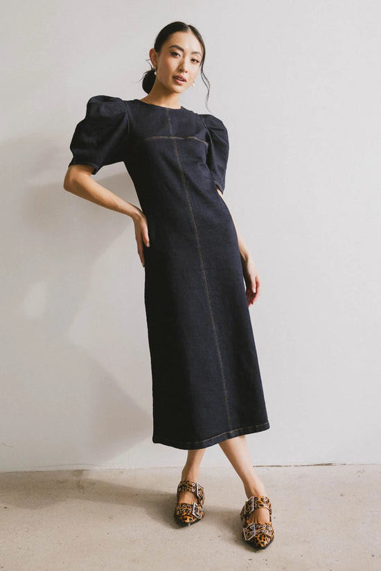 Campbell Denim Dress in Dark Wash | Böhme US