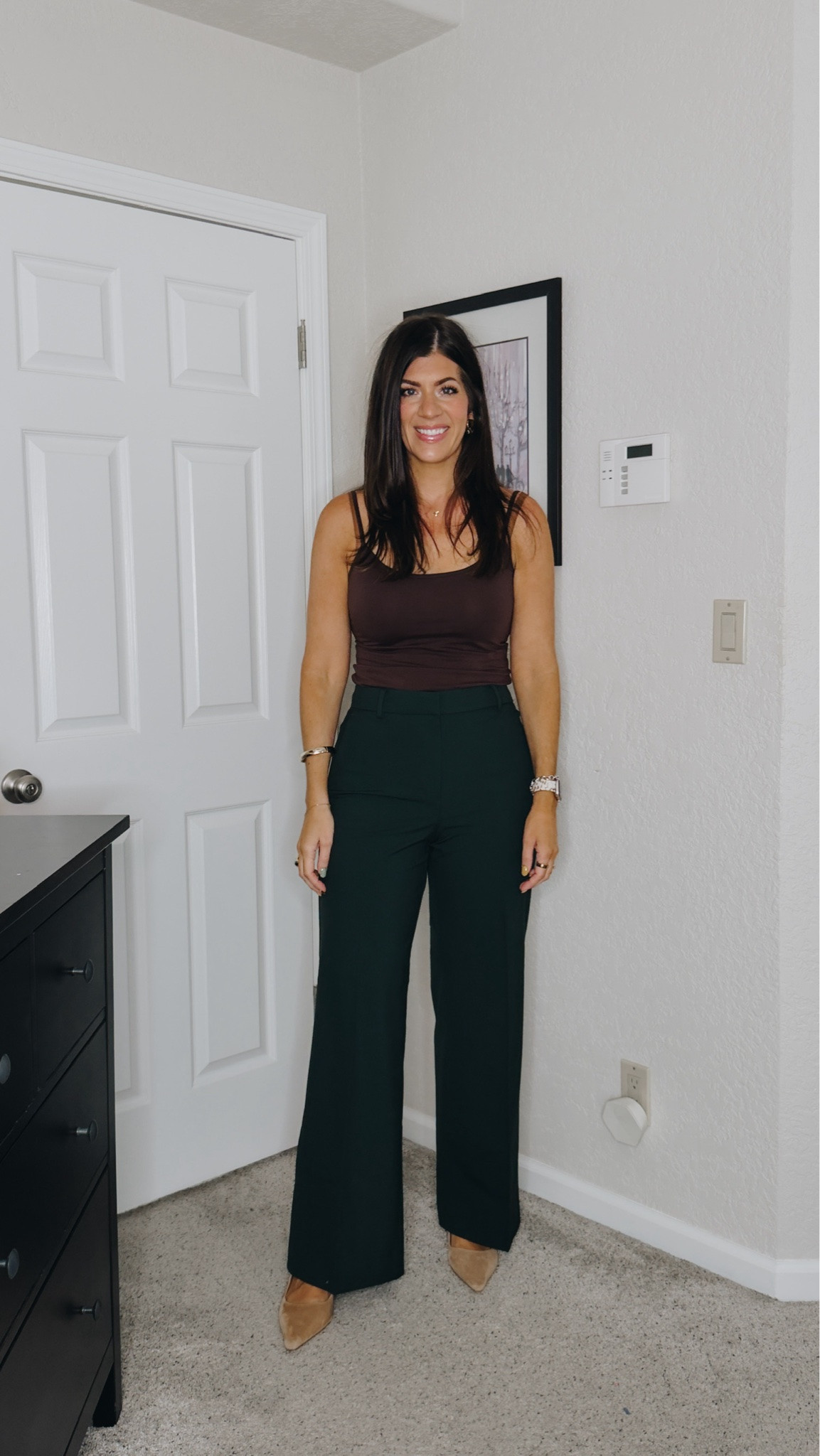 Wearing a size medium in the top, size 8 classic curvy 
-
Summer to fall workwear, fall workwear, office outfit, midsize workwear, business casual outfit, fall office style, work outfit ideas, transitional workwear

#LTKOver40 #LTKMidsize #LTKWorkwear