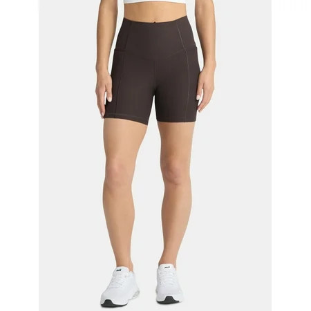 Avia Women s and Women s Plus Ribbed SoftSculpt Bike Shorts Sizes XS-4X | Walmart (US)