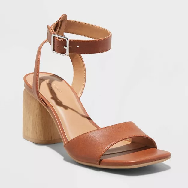 Women's Lauren Heels - Universal Thread™ Brown 8 | Target