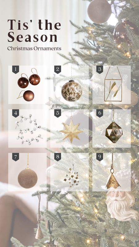 Christmas ornaments 
New Christmas 2023

McGee
Brass bell ornament 
Brown ornaments 
Mini picture frame
Velvet ornaments 

#LTKHoliday #LTKsalealert #LTKhome