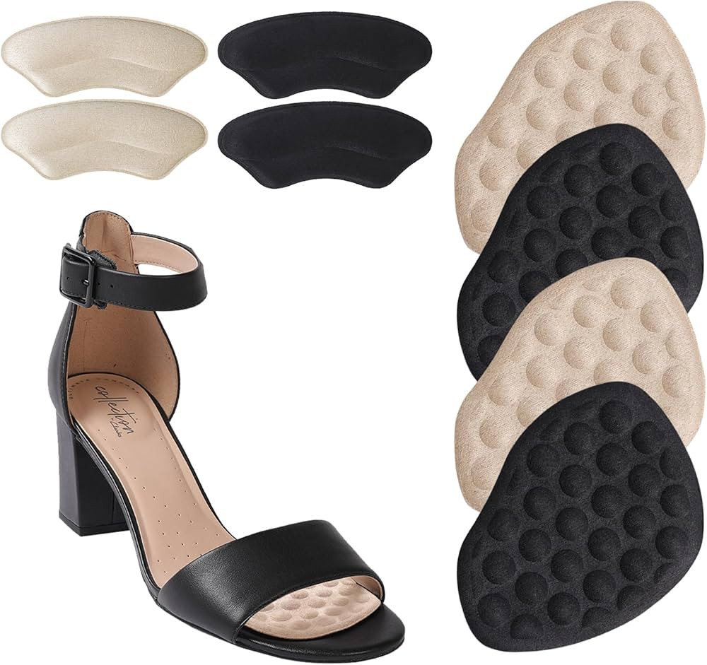 Metatarsal Pads Women, Ball of Foot Cushions for Women, No Slip Heel Grips for Inside of Shoes, R... | Amazon (US)