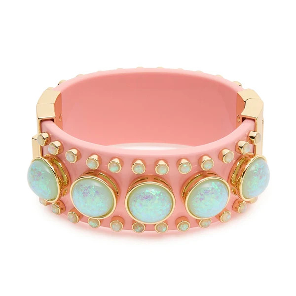 BLUSH OPAL DECO HINGED CUFF | LELE SADOUGHI