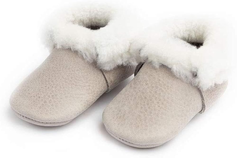 Freshly Picked - Rubber Mini Sole Leather Shearling Moccasins - Toddler Girl/Boy Shoes - Infant S... | Amazon (US)