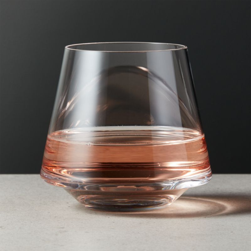 Joplin Modern Stemless Wine Glass + Reviews | CB2 | CB2