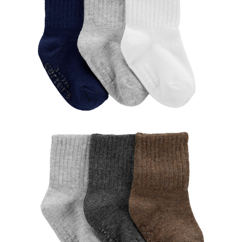 Baby 6-Pack Crew Socks | Carter's