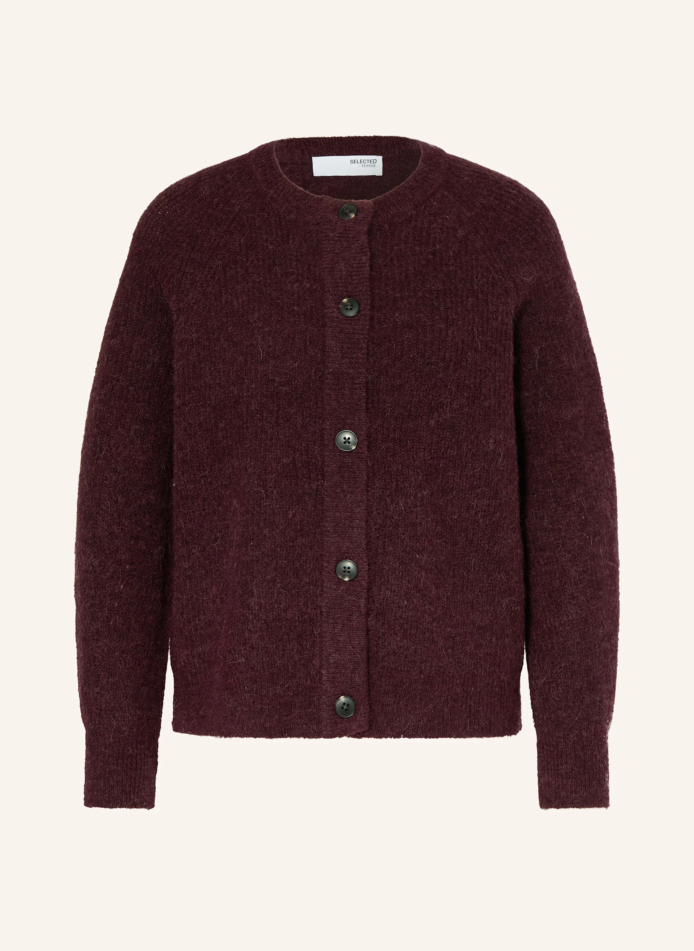 SELECTED Femme Strickjacke in dunkellila | Breuninger (DACH)