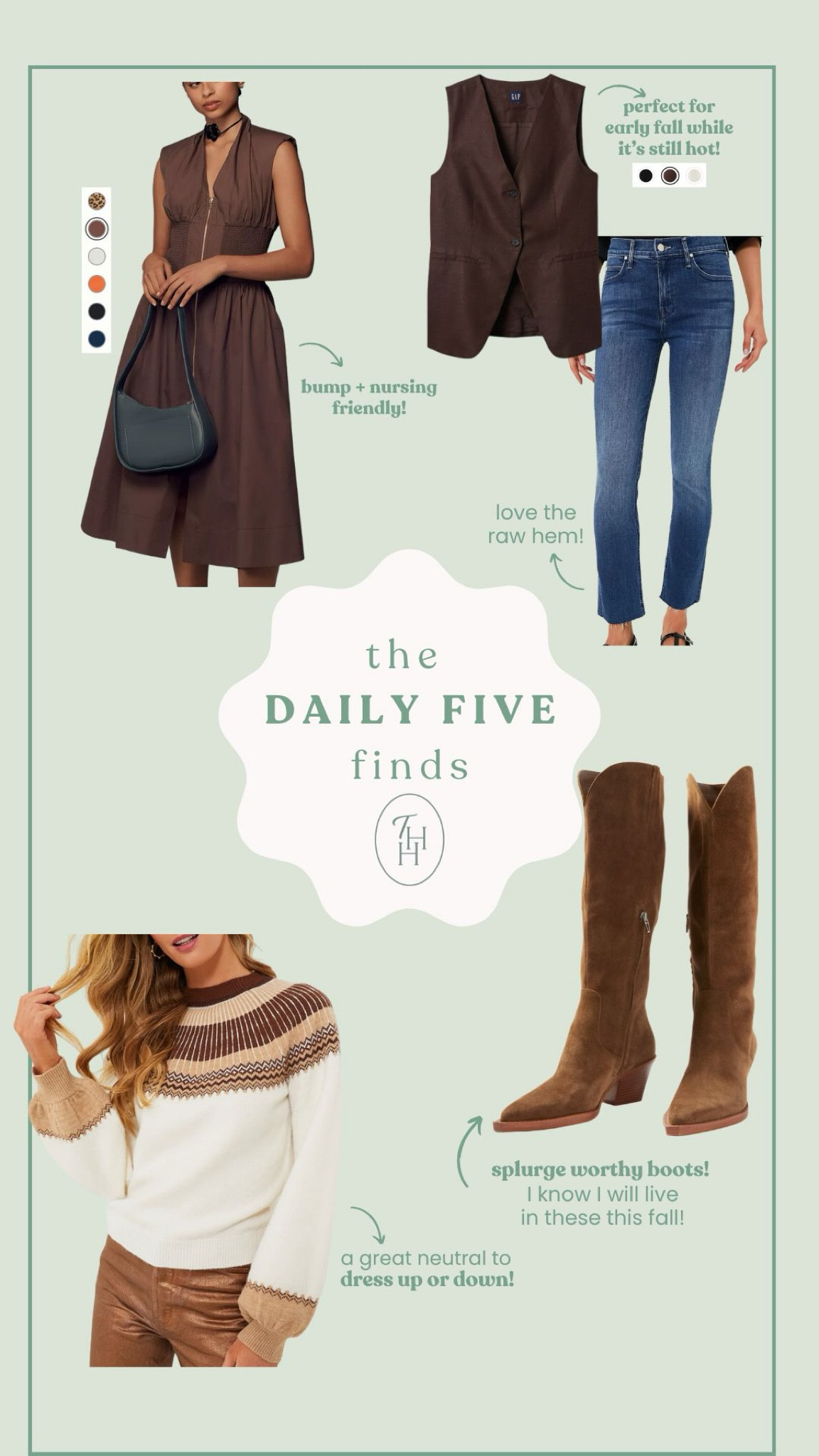 8/5 daily 5 finds perfect for fall! 🤎
