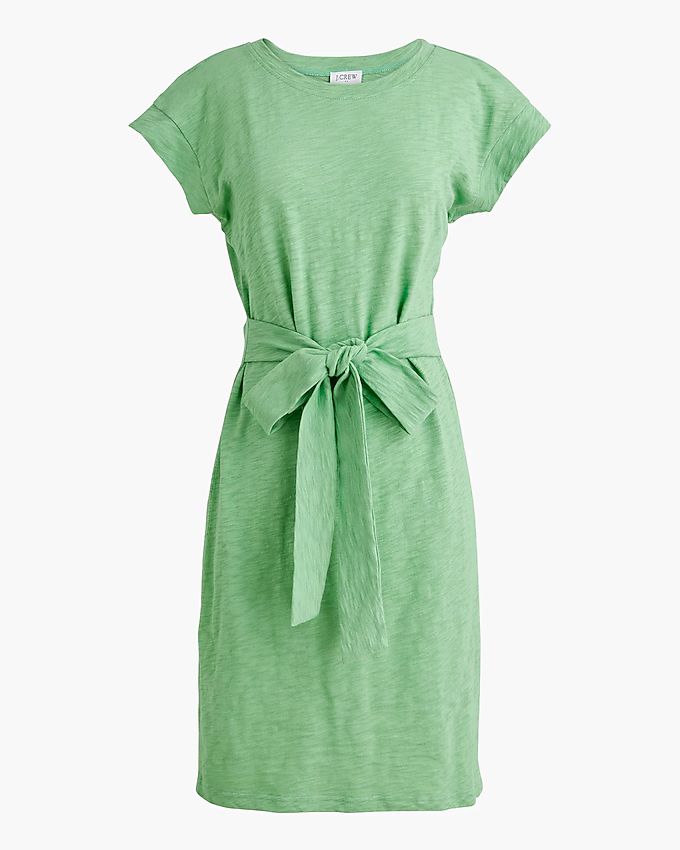 Short-sleeve tie-waist T-shirt dress | J.Crew Factory