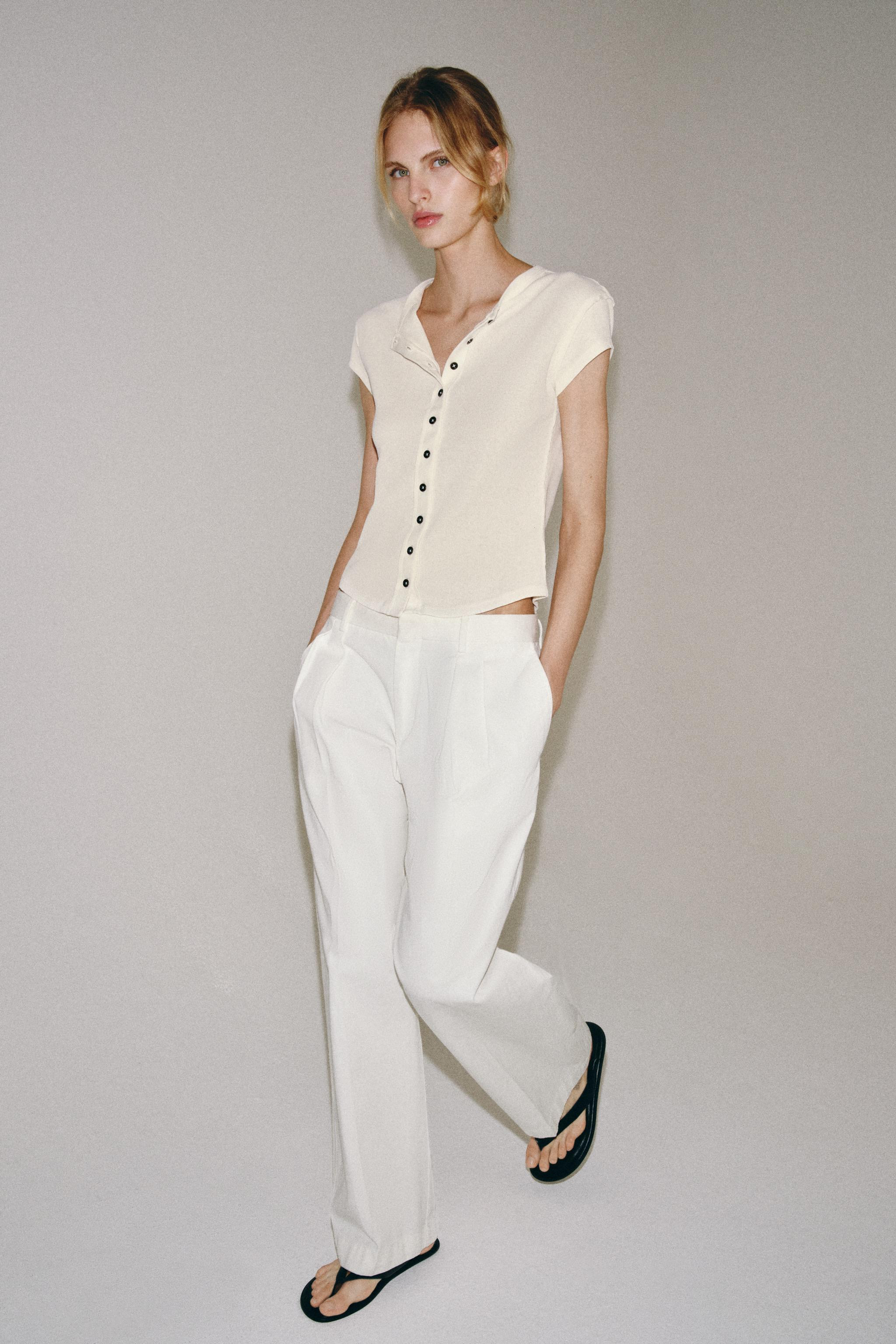 BUTTON PLACKET T-SHIRT | Zara US