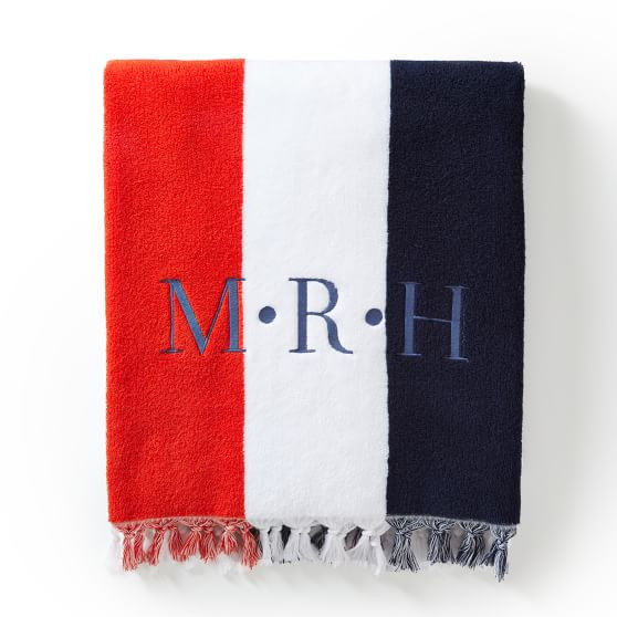 MULTI-STRIPE BEACH TOWEL | Mark and Graham
