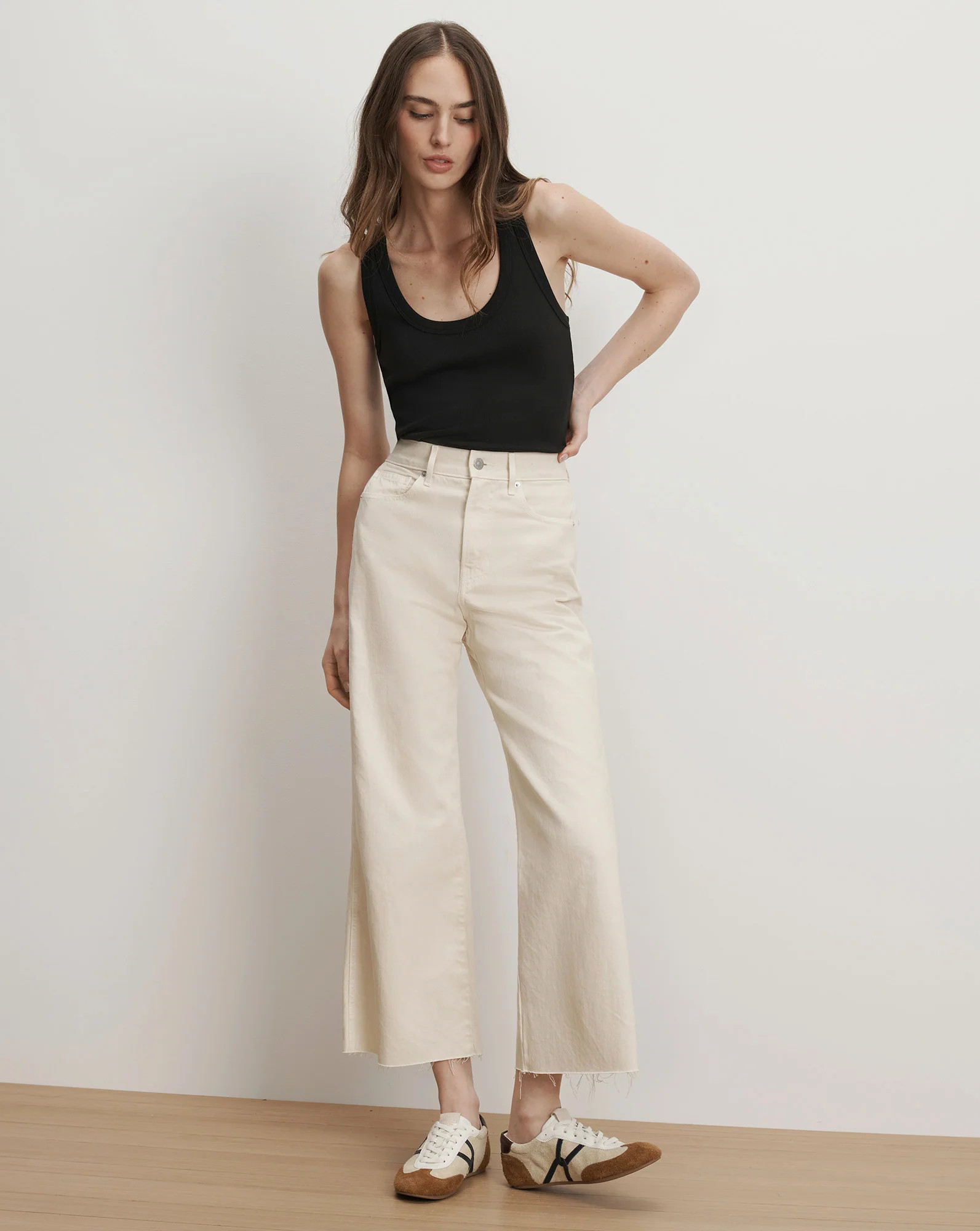 Taylor Cropped Wide-Leg Jean | Veronica Beard