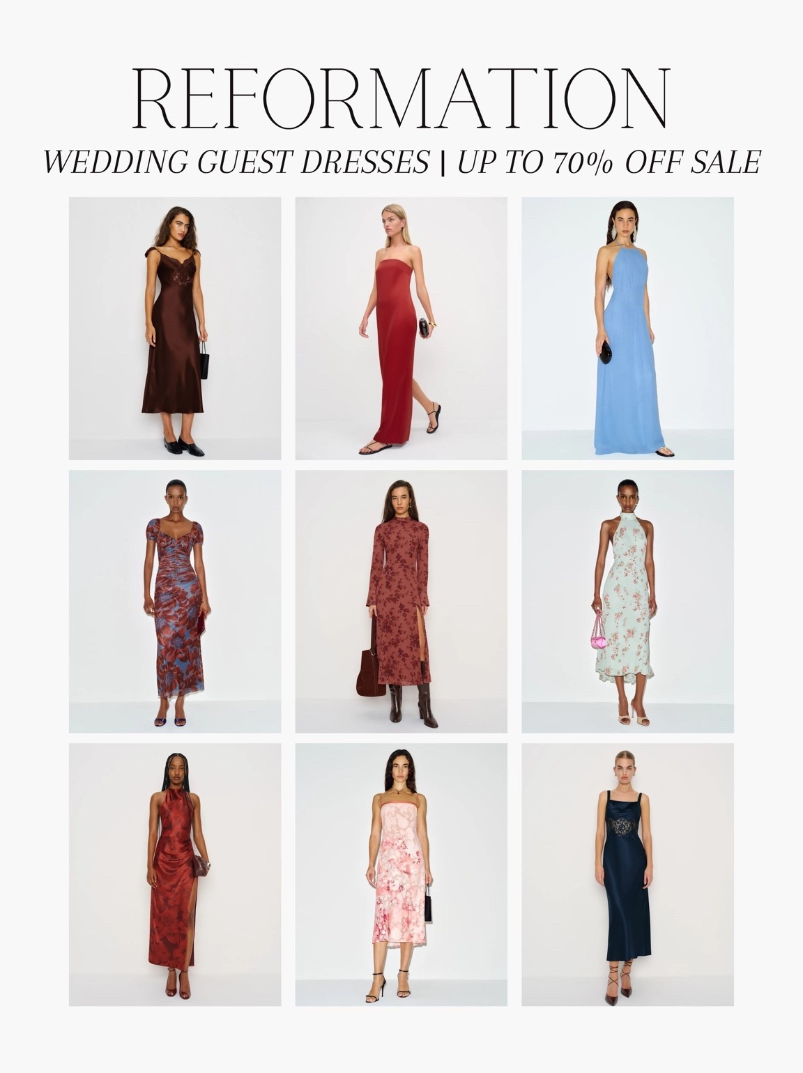 [8/26/26] reformation sale on wedding guest dresses! | styles are up to 70% off

#LTKSeasonal #LTKSaleAlert #LTKgrwm