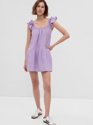 Crinkle Gauze Mini Dress | Gap (US)